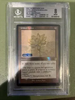 Gilded Lotus Rainbow Foil Serial /500 MtG | The Brothers War | BGS 8 NM - Image 1