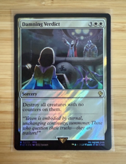 MTG: Damning Verdict (Surge Foil) Commander: Final Fantasy Surge Foil NM - Image 1