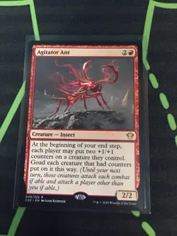 MTG Magic The Gathering Agitator Ant C20 Rare Red Goad Insect Commander - Image 1