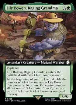 Lily Bowen, Raging Grandma Extended Art Foil - Fallout MTG-NM - Image 1
