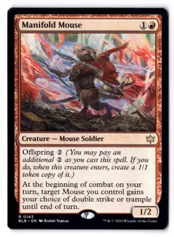 Manifold Mouse NM* Bloomburrow ENGLISH 0143 mtg -UnltdCards - Image 1