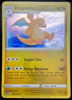 Dragonite 131/195 - Silver Tempest - Pokemon Ultra Rare Card - ReverseHolo Foil - Image 1