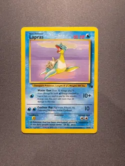 Pokemon TCG Lapras Fossil Unlimited 25/62 Regular 1999-2000 Wizards Base Set - Image 1