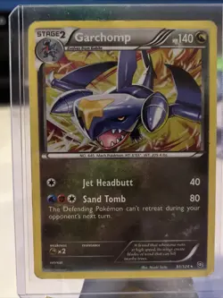 Pokemon TCG Garchomp Dragons Exalted 91 Holo Cosmos Holo Rare HP - Image 2