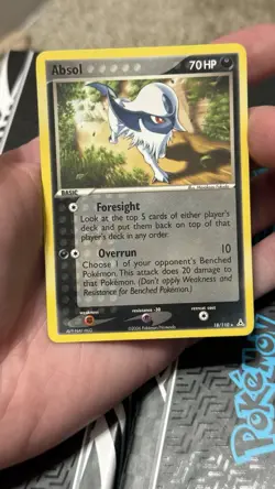 Pokemon TCG - Absol 18/110 (EX Holon Phantoms - Regular Rare) LP - Image 1