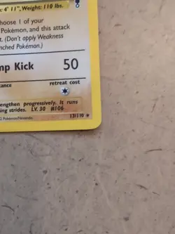 Pokemon TCG Hitmonlee 13/110 Holo Rare, Legendary Collection WOTC, LP/NM - Image 5