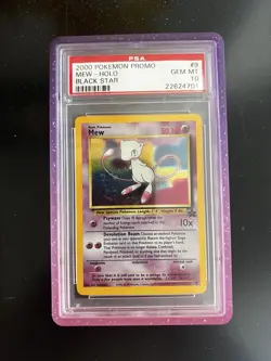 2000 Pokemon Mew League Black Star Holo Promo #9 PSA 10 Gem Mint RARE - Image 1