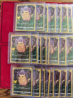 Lot of 73 Pokemon Pikachu Celebrations 005/025 NM In Top Loaders - Image 4