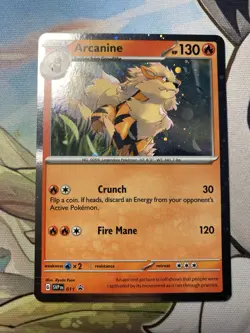 Pokemon TCG Arcanine Svp Black Star Promos SVP011 Holo Promo Cosmos Holo NM - Image 2