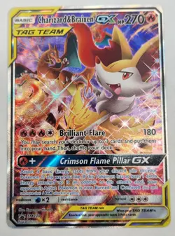 Pokemon Charizard & Braixen GX SM230 Promo Sm Holo - Image 1