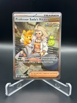 2023 Pokemon Scarlet & Violet Paradox Rift 256/182 Professor Sada's Vitality SIR - Image 1