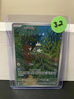 Pokemon TCG Basculin 108/086 Illustration Rare - Scarlet & Violet - White Flare - Image 3