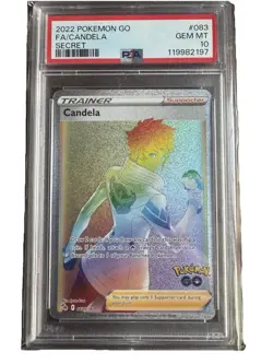 2022 Pokemon Go Candela Full Art Secret Rare #083 PSA 10 Gem Mint ???? - Image 1