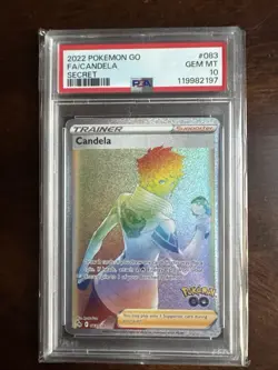 2022 Pokemon Go Candela Full Art Secret Rare #083 PSA 10 Gem Mint ???? - Image 5