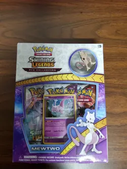 Pokemon TCG Shining Legends Mewtwo Pin Collection New Factory Sealed - Image 1