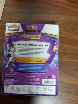 Pokemon TCG Shining Legends Mewtwo Pin Collection New Factory Sealed - Image 3