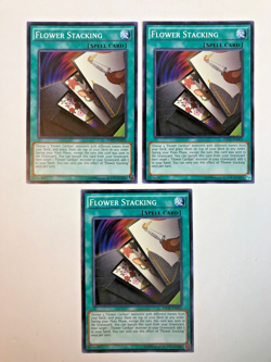 (3) YuGiOh! FLOWER STACKING: INOV-EN055 COMMON Unlimited NM - Image 1