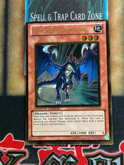 Yugioh Exploder Dragon GLD3-EN012 Gold Rare Limited Edition NM - Image 1