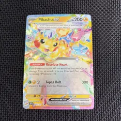 Pokemon TCG Pikachu EX SV Surging Sparks Double Rare Card #57/191 NM - Image 1