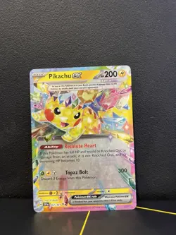Pokemon Pikachu EX SV Surging Sparks Double Rare Card #57/191 NM English - Image 1