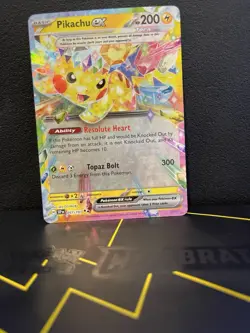 Pokemon Pikachu EX SV Surging Sparks Double Rare Card #57/191 NM English - Image 2