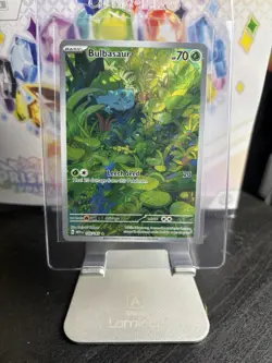 Pokemon TCG Bulbasaur Scarlet Violet-151 Illustration Rare English Card 166/165 - Image 1