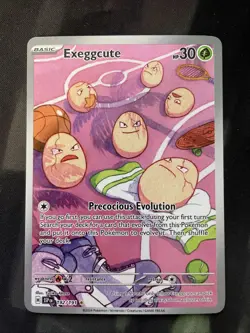 Exeggcute 192/191 Sv08: Surging Sparks Holo Pokemon Card Full Art Grass Type - Image 1