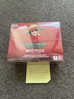 One Piece Card Game: Booster Box - Carrying On His Will OP13 - Sealed - In Hand - Image 1