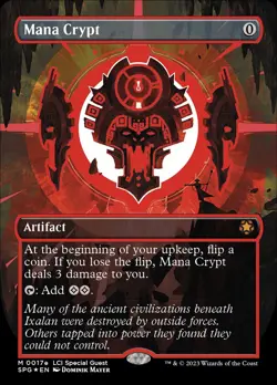 Mana Crypt (0017e) (Borderless) Special Guests (fake card) - Image 1