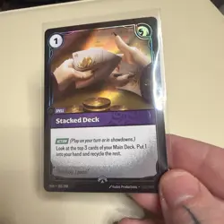 Riftbound Nexus Nights Foil NM English Stacked Deck Promo Card 183/298 - Image 1