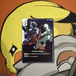 Gundam TCG Card Game Dual Impact Foil Rare GD02 R-117 A New Sign Command NM - Image 1