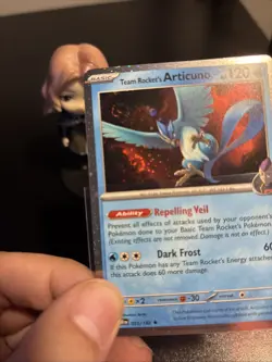 Team Rocket's Articuno 051 Pokemon Destined Rivals Cosmos Holo SWIRL Promo Card - Image 1