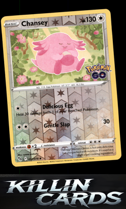 Reverse Holofoil Chansey 051/078 Pokemon Uncommon Pokemon GO Card NM - Image 1