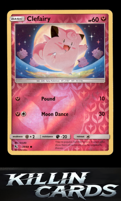 Reverse Holofoil Clefairy (39) 39/68 Pokemon Common Hidden Fates Card NM - Image 1