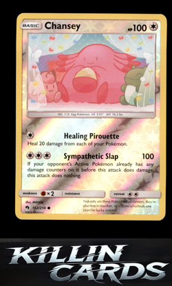 Reverse Holofoil Chansey 152/214 Pokemon Common SM - Lost Thunder Card NM - Image 1