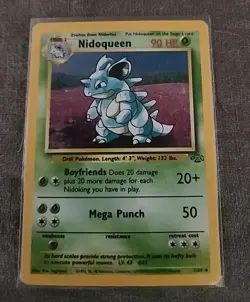Pokemon Card - Nidoqueen 7/64 Jungle Holo Rare WOTC - Heavy Play - Free Post - Image 1