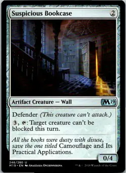 Suspicious Bookcase Magic The Gathering 2019 Core Card Mint X1 - Image 1