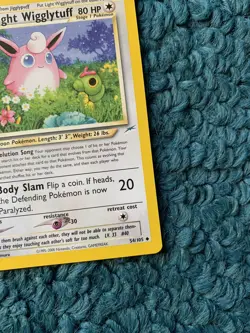 1st Edition LIGHT WIGGLYTUFF 54/105 Neo Destiny Set - Pokemon WOTC Card - NM - Image 4