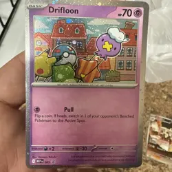 Pokemon Mega Evolutions TCG Holo Holographic Promo Card - Drifloon #005 - Image 1
