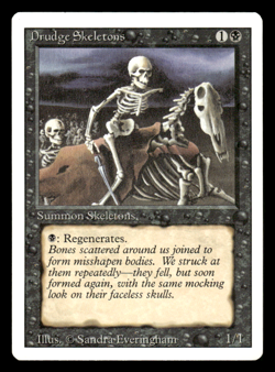Drudge Skeleton - MTG - Revised Edition NM - Magic the Gathering - Image 1