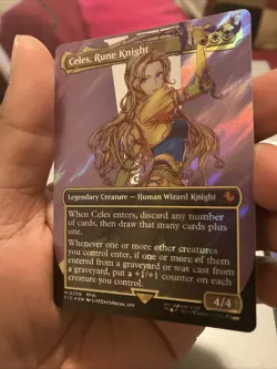 Celes, Rune Knight (Borderless) (Surge Foil) Commander: Final Fantasy Foil - Image 3