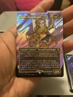 Celes, Rune Knight (Borderless) (Surge Foil) Commander: Final Fantasy Foil - Image 5