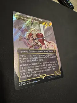 Terra, Herald of Hope (Borderless) (Surge Foil) Commander: Final Fantasy Foil - Image 2