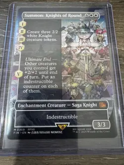Magic The Gathering Final Fantasy Borderless Summon: Knights of Round #0359 - Image 2