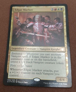 Edgar Markov C17 Commander 2017 FOIL - Light play (see photos) | MTG - Image 1