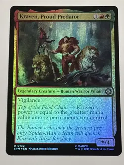MTG Universes Beyond: Spider-man Kraven, Proud Predator Foil 0132 NM - Image 1