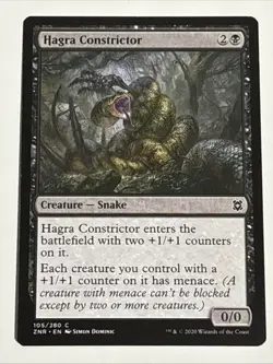 MTG Zendikar Rising Hagra Constrictor 105/280 NM - Image 1