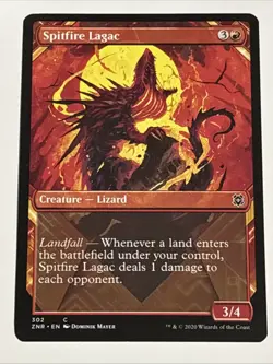 MTG Zendikar Rising Spitfire Lagac Showcase 302 NM - Image 1