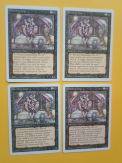 Magic the Gathering MTG Revised NETTING IMP X 4 VLP/EX U 1994 Nice! - Image 1