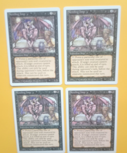 Magic the Gathering MTG Revised NETTING IMP X 4 VLP/EX U 1994 Nice! - Image 2